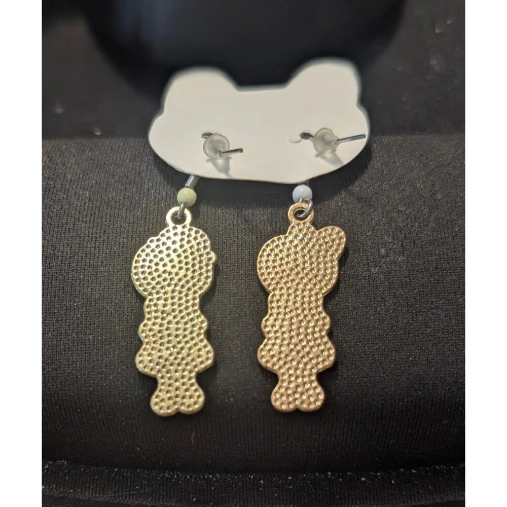 Handcrafted Halloween Boy Girl Skeleton Dangle Earrings
